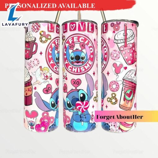 Stitch Love Valentine Skinny Tumbler Stitch 20 Insulated Skinny Tumbler