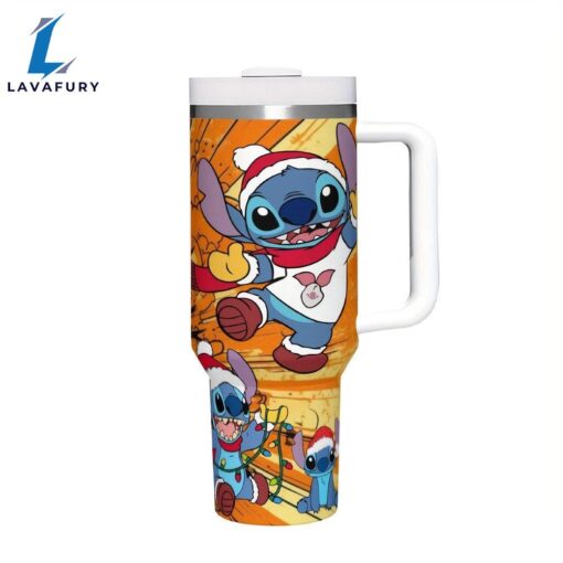 Stitch Tumbler With Lid And Straw