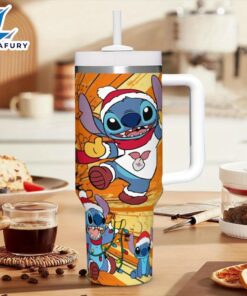 Stitch Tumbler With Lid And Straw