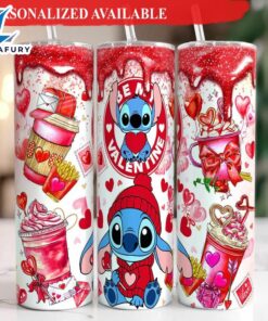 Stitch Valentine Coffee 20oz Tumbler…