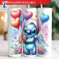 Stitch Version Angel Valentine 20oz Tumbler