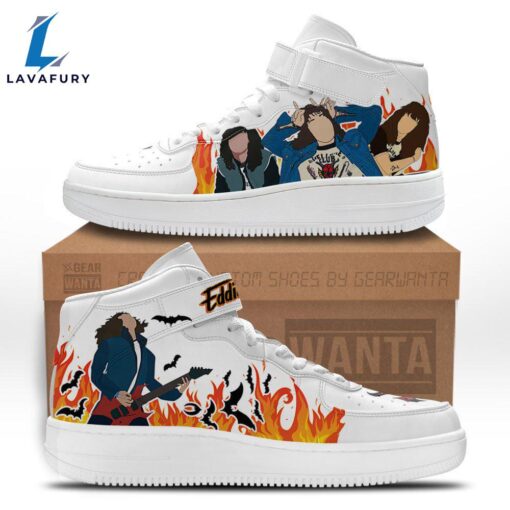 Stranger Things Eddie Munson Custom High Top Air Force Shoes