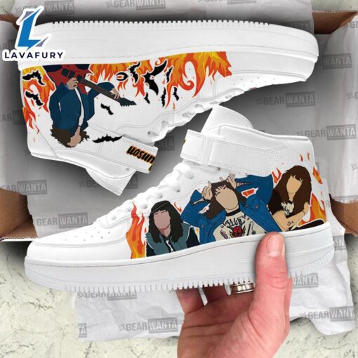 Stranger Things Eddie Munson Custom High Top Air Force Shoes