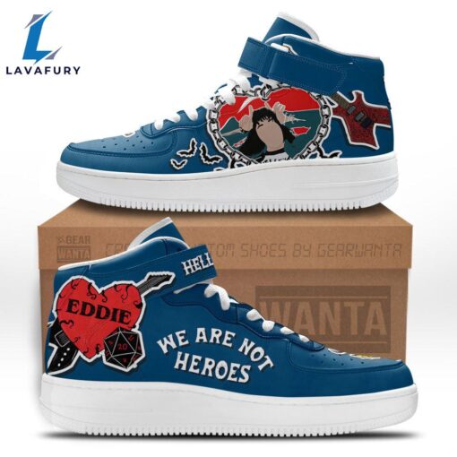 Stranger Things Eddie Munson Sneakers Custom Hero High Top Air Force Shoes