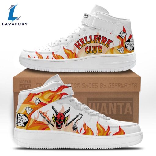 Stranger Things Hellfire Club Sneakers Custom High Top Air Force Shoes