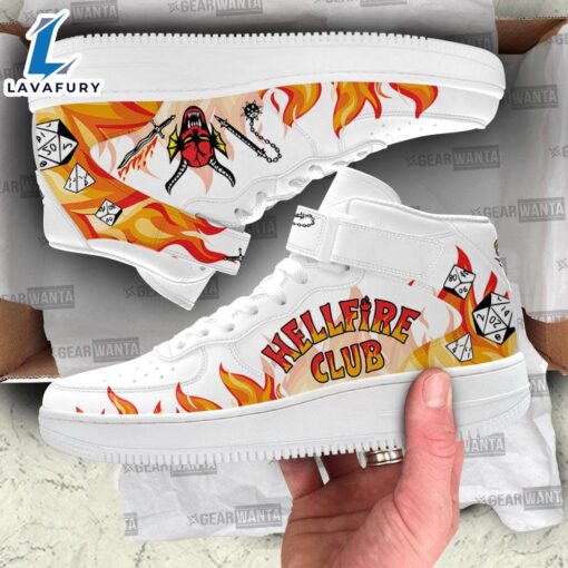 Stranger Things Hellfire Club Sneakers Custom High Top Air Force Shoes