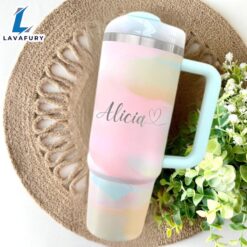 Stylish Custom Name 30oz Tumbler With Handle