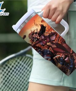 Superhero Fight Printed Insulated Tumbler