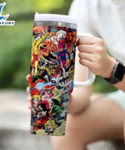 Superhero Insulated Tumbler With Straw