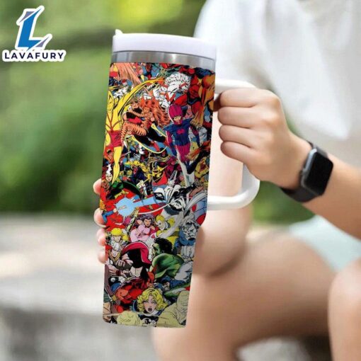 Superhero Insulated Tumbler With Straw