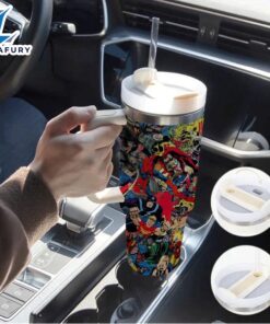 Superhero Insulated Tumbler With Straw