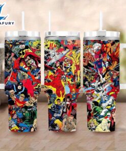 Superhero Insulated Tumbler With Straw