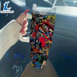 Superhero Insulated Tumbler With Straw