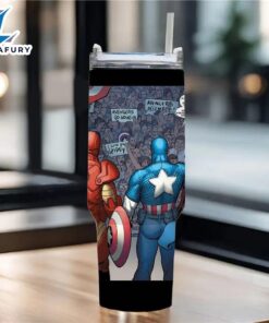 Superheroes Comic Printed Insulated Tumbler