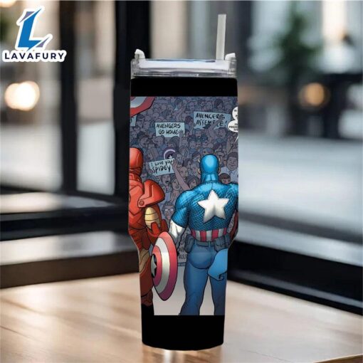 Superheroes Comic Printed Insulated Tumbler