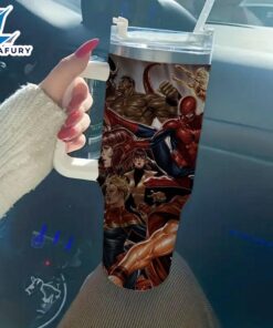 Superheroes Printed Insulated Tumbler