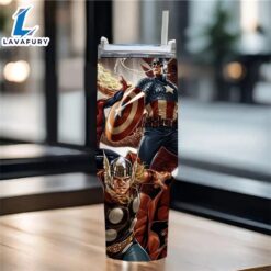 Superheroes Printed Insulated Tumbler