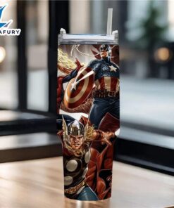 Superheroes Printed Insulated Tumbler