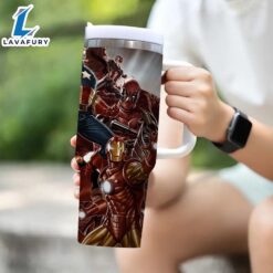 Superheroes Printed Insulated Tumbler