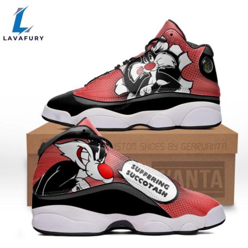 Sylvester Cat J13 Sneakers Custom Comic Style Shoes