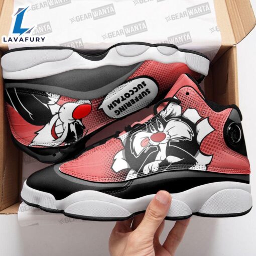 Sylvester Cat J13 Sneakers Custom Comic Style Shoes