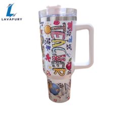 Teach Inspire Motivate 40 oz Tumbler with Handle