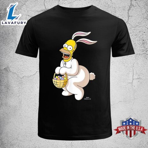 The Simpsons Homer Simpson Easter Bunny Funny Easter Shirt