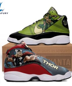 Thor vs Loki J13 Sneakers Super Heroes Custom Shoes