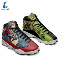 Thor vs Loki J13 Sneakers Super Heroes Custom Shoes