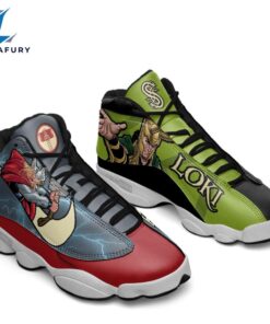 Thor vs Loki J13 Sneakers Super Heroes Custom Shoes