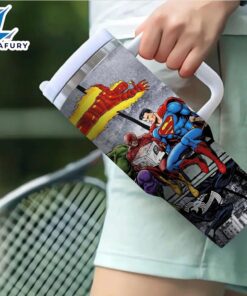 Three Superhero Printed Insulated Tumbler