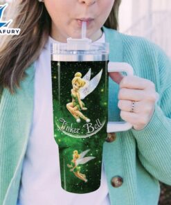 Tinker Bell Castle Glitter Tumbler With Handle