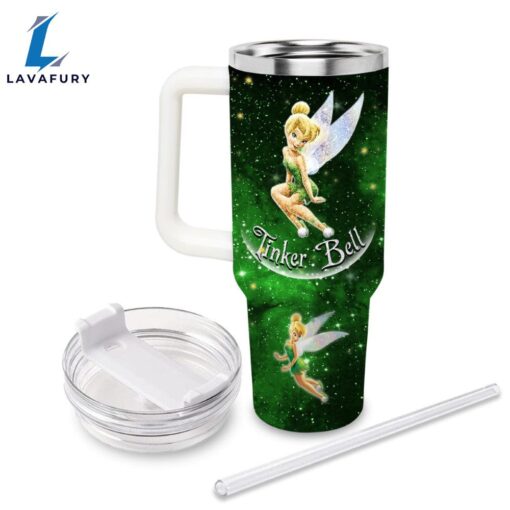 Tinker Bell Castle Glitter Tumbler With Handle