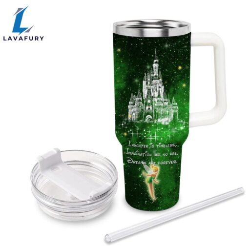 Tinker Bell Castle Glitter Tumbler With Handle