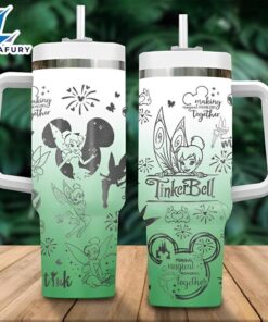 Tinker Bell Pattern Engraved Tumbler