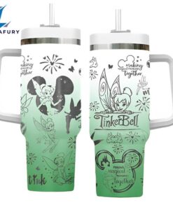 Tinker Bell Pattern Engraved Tumbler