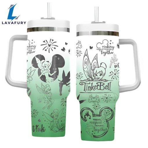 Tinker Bell Pattern Engraved Tumbler