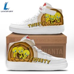 Tweety High Top Air Force Shoes Custom Looney Tunes Sneakers