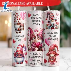 Valentine Gnomes 20 oz Skinny Tumbler