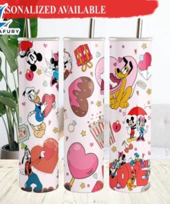 Valentine Mickey Mouse Skinny Tumbler