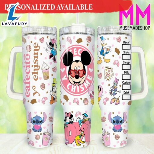 Valentines Mickey 40oz Tumbler with Handle – 40oz Tumbler with Handle