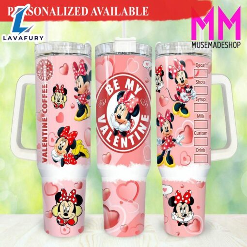 Valentines Mickey Minnie 40oz Tumbler with Handle – 40oz Tumbler with Handle