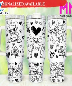 Valentines Stitch Cartoon 40oz Tumbler…