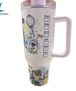 Yellow Dress Magic Park Beastly Princess 40 oz Travel Tumbler