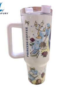 Yellow Dress Magic Park Beastly Princess 40 oz Travel Tumbler