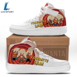 Yosemite Sam High Top Air Force Shoes Custom Looney Tunes Sneakers