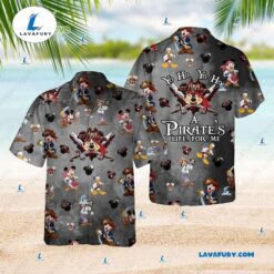 A Pirates Life for Me Mickey Mouse Hawaiian Shirt Disney Aloha Shirts