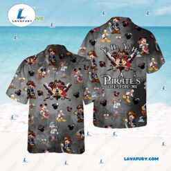 A Pirates Life for Me Mickey Mouse Hawaiian Shirt Disney Aloha Shirts