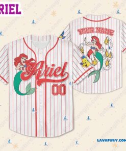 Ariel Disney Princess Custom Baseball…