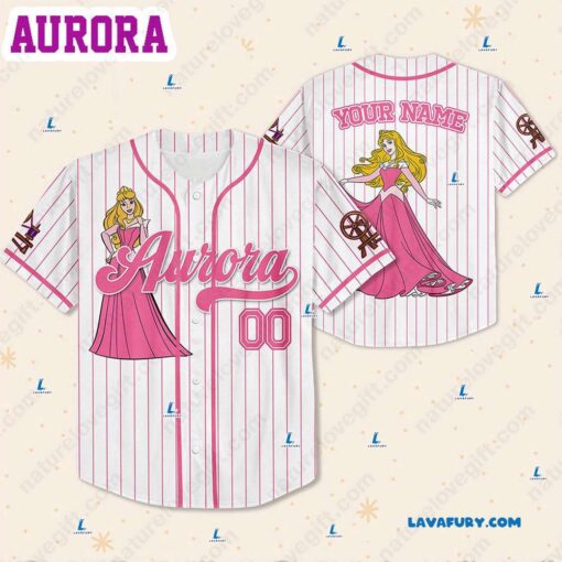 Aurora Disney Princess Customized Baseball Jerseys​ With Name